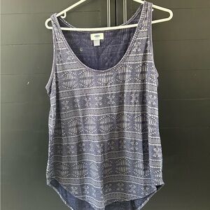 Old Navy Women's Purple Geometric Tank Top
